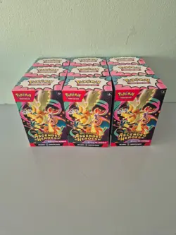 9 Pokemon Ascended Heroes Booster Bundle Boxes Excellent Condition. EMPTY BOXES - Image 1