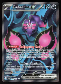 Pecharunt ex 085/064 Ultra Rare Shrouded Fable Pokemon Holo NM - Image 1