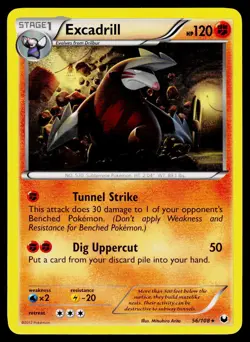 Excadrill 56/108 Rare Dark Explorers Pokemon LP - Image 1