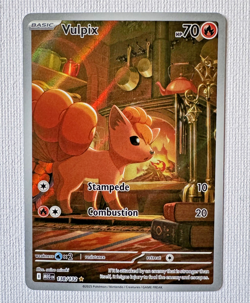 Pokemon Vulpix Illustration Rare Holo - Mega Evolution 138/132 - NM - Image 1