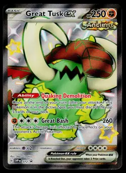 Great Tusk ex 072 Holo Promo Scarlet & Violet Promo Pokemon LP - Image 1