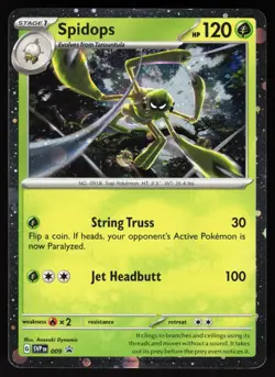 Spidops 009 Holo Promo Scarlet & Violet Promo Pokemon NM - Image 1