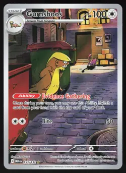 Gumshoos 153/132 Illustration Rare Mega Evolution Pokemon Holo NM - Image 1