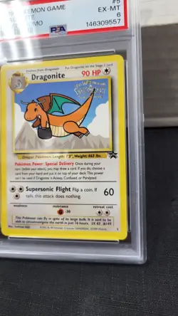 1999 DRAGONITE POKEMON GAME MOVIE PROMO WB TCG VINTAGE PSA 6 EX-MT #5 - Image 3