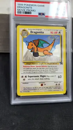 1999 DRAGONITE POKEMON GAME MOVIE PROMO WB TCG VINTAGE PSA 6 EX-MT #5 - Image 4