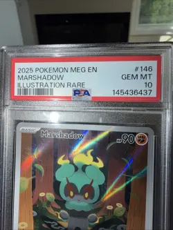 2025 Pokemon Meg En Illustration Rare #146 Marshadow PSA 10 GEM MINT - Image 5