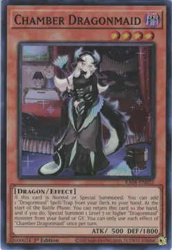 Chamber Dragonmaid (UR) RA04-EN032 Quarter Century Stampede Yu-Gi-Oh NM - Image 1