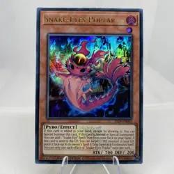 Yugioh Snake-Eyes Poplar 25LP-EN002 Ultra Rare with Stamp NM - Image 1