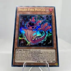 Yugioh Snake-Eyes Poplar 25LP-EN002 Ultra Rare with Stamp NM - Image 3