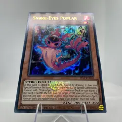 Yugioh Snake-Eyes Poplar 25LP-EN002 Ultra Rare with Stamp NM - Image 4