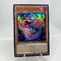 Yugioh Snake-Eyes Poplar 25LP-EN002 Ultra Rare with Stamp NM - Image 5