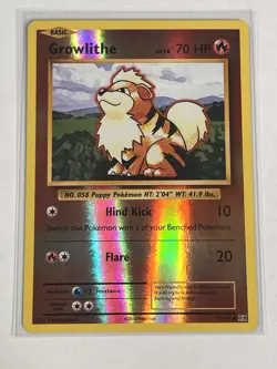 Growlithe 17/108 Reverse Holo XY Evolutions Foil Pokemon Card - Image 1
