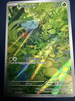 Holofoil - Bulbasaur - 166/165 - 166/165 - SV: Scarlet & Violet 151 - NM 🍃 - Image 2