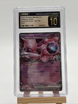 Team Rocket's Mewtwo ex Holo 081/182 Pokemon: Destined Rivals CGC 10 Pristine 10 - Image 1