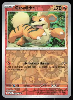 Growlithe 030/198 Common Scarlet & Violet Pokemon Reverse Holo NM - Image 1