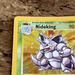 Pokemon Nidoking 11/102 Holo Rare Base Set 1999 - Image 3