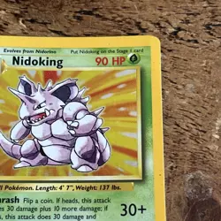 Pokemon Nidoking 11/102 Holo Rare Base Set 1999 - Image 4