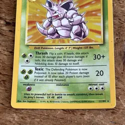 Pokemon Nidoking 11/102 Holo Rare Base Set 1999 - Image 5