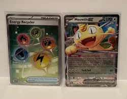 Meowth ex 062/088 + Energy Recycler 108/088 Holo | Pokemon Perfect Order NM - Image 1