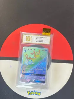 Pokemon TCG S-Chinese Sun & Moon Kingdra GX CSM1.5C 075 HR Grade10 - Image 1