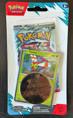 Pokemon: Journey Together, Yanma Checklane Blister Pack, Free Shipping! - Image 1