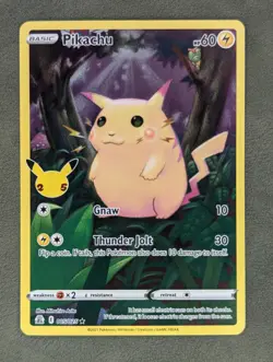 Pikachu 005/025 Pokemon TCG Holo Rare Celebrations Near Mint - Image 1