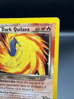 Dark Quilava 39/105 Uncommon - Neo Destiny- Vintage Pokemon LP - Image 3