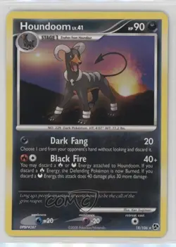 Houndoom Pokemon Diamond & Pearl Great Encounters #18 2008 - Image 1