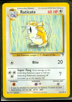 Pokemon RATICATE 61/110 Legendary Collection - NEAR MINT/MINT - Image 1