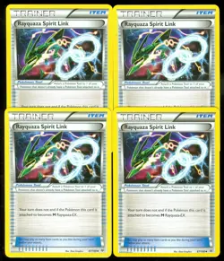 Pokemon RAYQUAZA SPIRIT LINK 87/108 - XY Roaring Skies - MINT 4X - Image 1