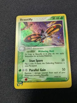 Pokemon TCG Beautifly 2/109 Ruby and Sapphire Vintage Holo 2003 LP - Image 1