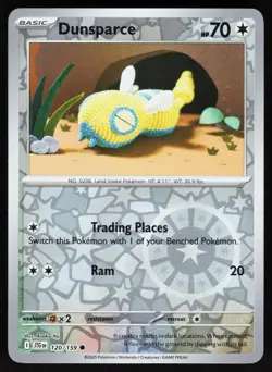 Dunsparce 120/159 Common Journey Together Reverse Holo NM - Image 1