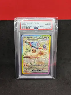 2025 Pokemon PRE EN Eevee ex Special Illustration Rare #167 PSA 8 NM-MT - Image 1