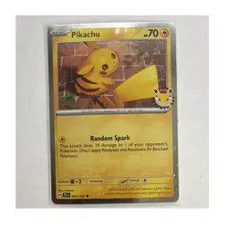 Pokemon Pikachu Cosmo Holo Promo SV07: Stellar Crown 051/162 2024 Basic 70 HP - Image 1