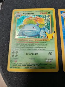 25th Anniversary CHARIZARD VENUSAUR BLASTOISE Celebration Set Holo Pokemon NM - Image 2