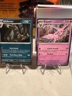Pokemon Eeveelution Holo Lot – Umbreon, Espeon, Sylveon, Glaceon – NM - Image 3