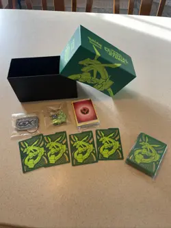 (NO PACKS) Empty WITH INSERTS Pokemon ETB Celestial Storm Rayquaza TCG 2018 - Image 1