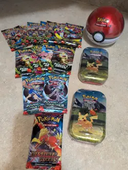 Pokemon TCG Scarlet Violet Pokemon Mega Evolution Collection Ascended Heroes Tin - Image 1