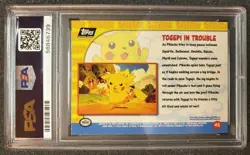 1999 Topps Pokemon Movie Edition #45 Togepi In Trouble-Foil PSA 5 Card EX - Image 3
