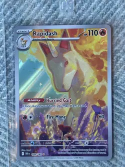 Rapidash 189/182 Illustration Rare – Destined Rivals Pokemon TCG MINT - NM - Image 1