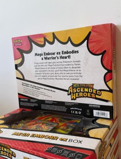 Mega Evolutions Ascended Hero’s Mega Emboar Ex Box -Sealed New 🔥 -Pokemon TCG - Image 4