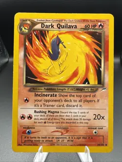 Dark Quilava 39/105 Uncommon - Neo Destiny- Vintage Pokemon LP - Image 1