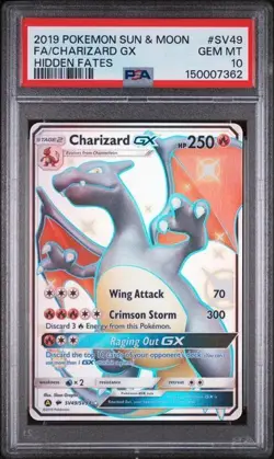 Charizard SV49 Pokemon Hidden Fates Shiny Vault Graded PSA 10 Gem Mint - Image 1