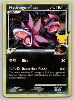 Hydreigon C lv.61 SWSH138 Holo Promo Sword & Shield Promo Pokemon Holo Near Mint - Image 1