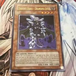 EOJ-EN003 Destiny Hero - Diamond Dude Ultimate Rare UNL Edition LP Yugioh - Image 1