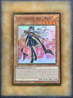 Yugioh Sky Striker Ace - Roze MGED-EN021 Gold Rare 1st Ed NM - Image 1