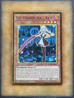 Yugioh Sky Striker Ace - Raye MGED-EN017 Gold Rare 1st Ed NM - Image 1