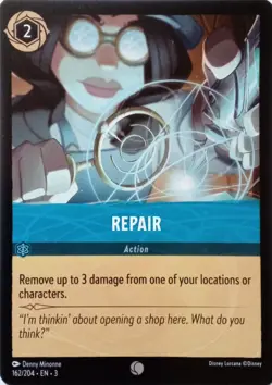 162/204 REPAIR INTO THE INKLANDS COMMON DISNEY LORCANA CARD - Image 1