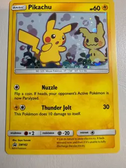 Pokemon 2019 Pikachu SM162 Sun & Moon Black Star Promo Holo Card Near Mint 3 - Image 1
