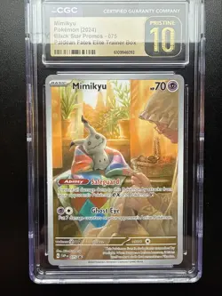 FREE SHIPPING CGC Pristine 10 Mimikyu 075 Scarlet & Violet Promo Cards Holo - Image 2